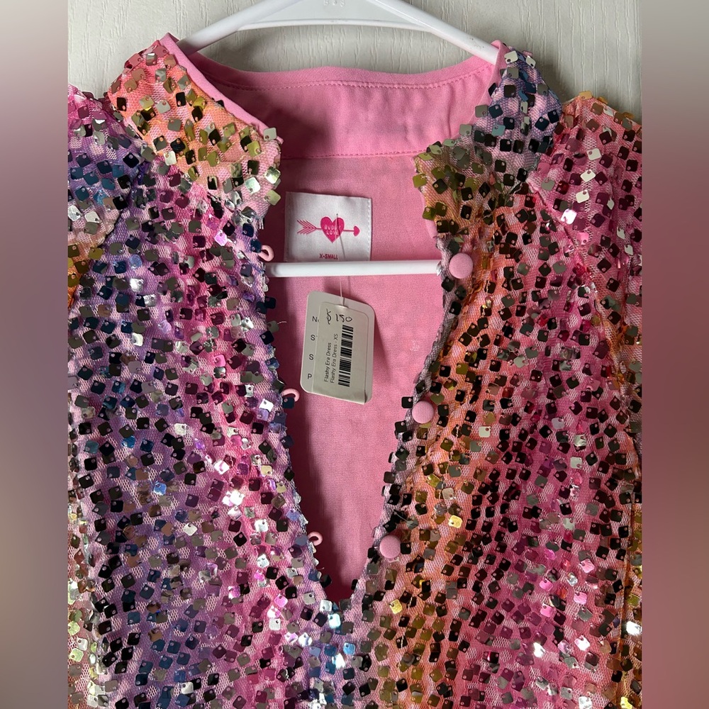 Buddy Love NWT Leighton Colorful Sequin Festival Maxi Dress Sz XS Party Rainbow - Picture 11 of 12
